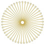 TOAOB 100 pcs Épingle à Oeil en Acier Inoxydable Aiguilles Tiges Clous Tête Ronde Doré 70 mm Accessoire pour Fabrication de Bijo