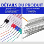 10 Pcs Marqueur Trou Profond, Marqueur Charpentier, Deep Hole Markers, 20mm Long Nib Marker Crayon Chantier Marqueurs Chantier,