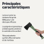Amazon Basics Hache à Fendre pour Couper du Bois, 15 × 5.5 × 1.1 inches (L x W x H), Olive, Noir, Lot de 1