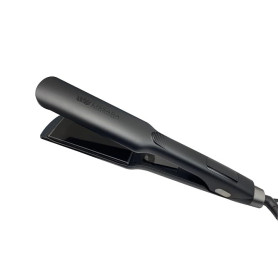 LISSARA Fer à Lisser Plaques Larges Titanium 250°C Cheveux Épais - Lissage Rapide Cheveux Longs et Volumineux, Wide Evolv Noir