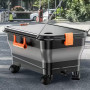 Geteawily Réservoir d'eau pour Nettoyeur Haute Pression, Réservoir Organisateur 22 litres pour Lavage Auto, Conteneur Pliable de