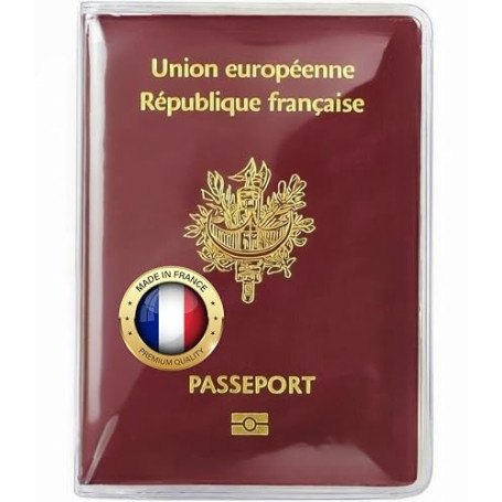 Ugozen Étui Protège Passeport Transparent PVC Souple Cristal
