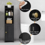 Lomojo Petite Armoire de Rangement pour Salle de Bain, Organiseur de Salle de Bain sur Pied pour Petits espaces, Fond d'angle ét