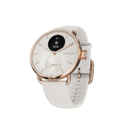 Withings ScanWatch 2, Montre Hybride Connectée, ECG,38 mm, Or Rose | ECG avec détection de FA, score de sommeil, 40+ activités d