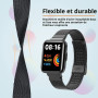 PaceBid Métal Bracelet pour Xiaomi Redmi Watch 2 Lite, Avec Métal Cadre | Acier Inoxydable Métal Avec Cadre Bracelet Taille Ajus