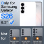 JETech Verre Trempé Anti-Espion pour Samsung Galaxy S26, Lot de 2 | 9H Protection D'écran, Outil d'Installation Facile, Design A