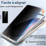JETech Verre Trempé Anti-Espion pour Samsung Galaxy S26, Lot de 2 | 9H Protection D'écran, Outil d'Installation Facile, Design A