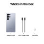 Samsung Galaxy S25 Ultra 5G AI Smartphone (Titan Silverbleu, 12 Go de RAM, 256 Go de stockage), appareil photo 200 MP, S-Pen inc