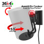 Sound Bass Support mural ERA100 orientable, noir, 1 pc | Compatible Sonos ERA100 & ERA 100 SL | Installation facile | Kit de mon