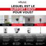 Sound Bass Support mural ERA100 orientable, blanc, 1 pc | Compatible Sonos ERA100 & ERA 100 SL | Installation facile | Kit de mo