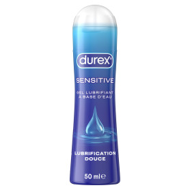 Durex Gel Lubrifiant Sensitive - Lubrifiant comestible à base d'eau - 50ml