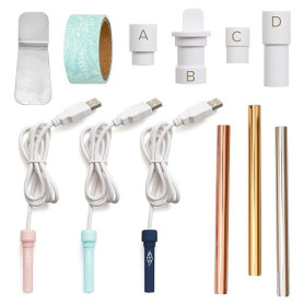We R Memory Keepers Plume Kit de démarrage en Aluminium avec Plus de 12 Articles, Multicolore, Un, Set Pièces
