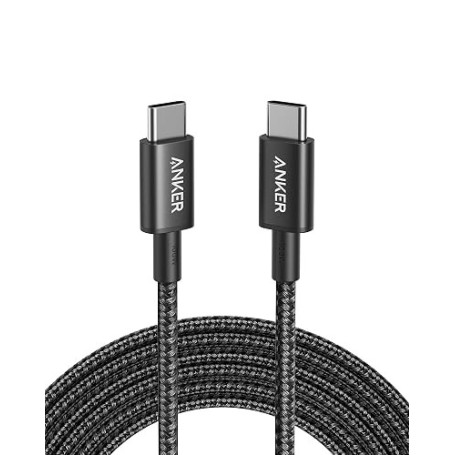 Anker Câble USB C vers USB C 100W, Charge Rapide (3 m, Noir) | iPhone 16/16 Pro Max/16 Plus/15/16 Pro Max MacBook Pro 2024, iPad