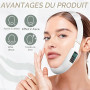 V-Face Shaping Massager électrique gaine visage 8 Mode EMS Lifting Visage, Double Menton/Muscle Masséter,EMS V Face Lifting Appa