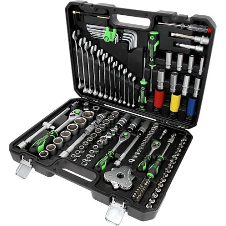KS Tools 512.0132 COMPETITION Jeu de clés à douille 1/4" + 3/8" + 1/2" 132 pièces