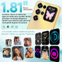 OUKITEL C68 Plus Telephone Portable 7.2"/120H, 24 GO+512 GO/TF 1TO/NFC-Bleu | Téléphone Android 15, Smartphone Débloqué 6000mAh,