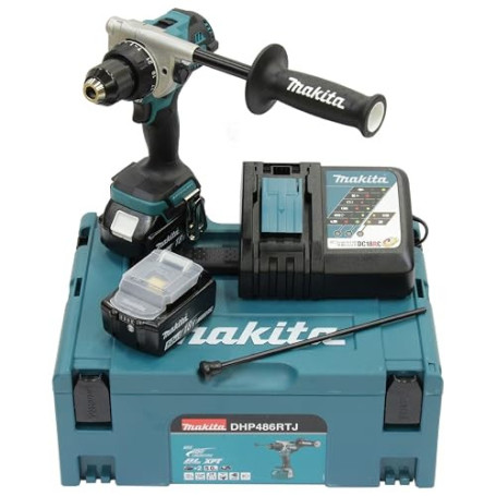 Perceuse à percussion 18V LXT (2x5,0 Ah) en MAKPAC - MAKITA DHP486RTJ