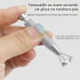Ensemble d'outils d'insertion de piercing en acier inoxydable avec 6 aiguilles interchangeables, applicateur de boucles d'oreill