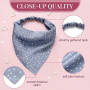 Lot de 5 Bandana Cheveux Femme en Satin - Foulard Cheveux Femme Triangulaire Style Bohème - Bandeau Cheveux Femme pour Accessoir