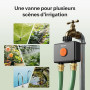 SONOFF SWV-ZF2E Hydro DUO Minuteur d'arrosage Zigbee 2 Zones, entrée en Laiton, IP65, Alimentation Type-C et 4 Piles AA, Adaptat