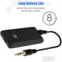 Transmetteur Bluetooth 5.0 Émetteur et Récepteur Adaptateur, Bluetooth 2 en 1 Adaptateur, Jack 3,5mm APTX et USB, Compatible ave