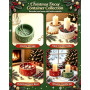 2 Moules Silicone Noël, Moule Bougie Silicone Village d'hiver et Sapin | Silicone Souple et Résistant, Moulage en Plâtre, Cire,