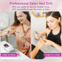 HALMAI Ponceuse pour ongles professionnelle, Lime à ongles portable en gel acrylique, Ponceuse à ongles sans fil rechargeable 40