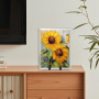 Tincogo Chevalet Support Assiette Decorative - Porte Assiette Petit | Presentoir Cadre Photo de Table- Chevalet Presentation Pla