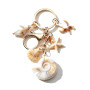 FISH DRAGATE porte clé mer et de coquillage,porte-clés avec boîte,keychain clé voiture sac à dos main,porte clef pour couples, s