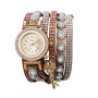 Avaner Montre -Montre Diamant-Tout en Diamant Crystal - Bracelet décoratif Amovible-Montre analogique à Quartz pour Femme/Homme