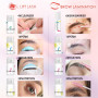 Kit Rehaussement de Cils, 2026 Rehaussement Cils, Professionnel Set Semi-Permanent de Cils à Friser Naturelles Lash Lift Kit, 6-