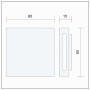 Kwazar Luminaire - Applique Murale d'Intérieur - Applique Murale LED - Éclairage Mural Indirect, Éclairage d'Ambiance pour le Sa