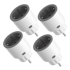 SONOFF S60ZBTPF Prise Intelligente Zigbee à relais, Blanc/Gris, Contrôle à Distance, Suivi Énergétique, Programmation, Protectio