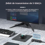 ANYPLUS Hub USB, Adaptateur 4 Ports Multiprise USB 3.0, 5 Gbps, Répartiteur USB pour Bureau, Ordinateur Portable, Xbox, Clé USB,