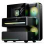 Phanteks EX5 High Airflow ATX Chamber Case - Satin Black | Multicaméra, ventilateur 120 mm, éclairage ARGB, design ATX, couleur