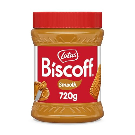 Lotus Biscoff Pâte à Tartiner | Smooth (Creamy) | Pot PET | 720g | Vegan | Sans Fruits à Coque | Sans Colorant ni Arômes Artific