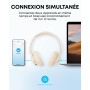 Soundcore par Anker Q20i Casque Bluetooth sans Fil | Casque réduction de bruit over-ear, jusqu'à 40 h d'autonomie en mode ANC, a