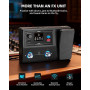 LEKATO ME-02P Pédale multi-effets pour guitare avec pédale d'expression, 100 préréglages 40 rythmes de batterie, audio 24 bits b