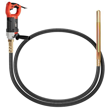 Anbull Vibreur à béton 1800W 4m 5500 tr/min 35 mm | Moteur en cuivre pur Élimine rapidement les bulles d'air Aiguille Vibrante P