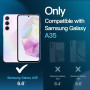JETech Verre Trempé pour Samsung Galaxy A35, Lot de 3 | Transparent HD, Protection D'écran Anti-Rayures