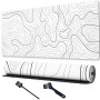 Mis.Moon Grand Tapis de Souris de Jeu, Cartes Topographiques avec Bords Cousus, Tapis de Souris de Jeu, éLéGant avec sous-Couche