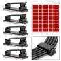 Chesbung Adhésifs Clips Câble Lot de 50 Clips de Câble Adhésifs 3M pour Câbles Ethernet et Système de Gestion de Câbles pour TV,