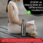 OTTO KONING Gourde Isotherme 1L Inox - Bouteille Thermos Café Thé Sans BPA | Inox 18/8 sans BPA, double paroi sous vide, chaud 1