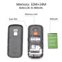 artfone CS181 Noir - GSM Téléphone Senior Portable Débloqué avec Grandes Touches丨Bouton SOS丨Double SIM丨USB-C丨Radio FM丨Téléphone 