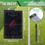 LCD Tableau Tactique de Football,16 Pouces Électronique Panneau Stratégie d'entraînement numérique avec Stylo pour l'entraîneur 