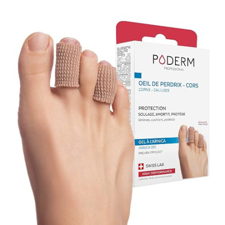 PODERM – CORS/ŒIL DE PERDRIX PROTECTION GEL ARNICA BREVETÉ - Soulage immédiatement la douleur – Prévient les callosités - Actifs