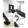 NB Ergonomic Smoovex Bras de Moniteur pour Écran 17 à 32'', Charge 9 kg | Bras pour écran, Support Ecran PC, Bras Mécanique Écra