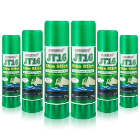 GEEETECH Lot de 6 bâtons de colle pour imprimante 3D (JT16), adhérence parfaite de la première couche, formule soluble dans l'ea