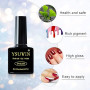 YSUVIN Vernis Semi Permanent, 6 Couleurs Rouge Foncé Pailleté Nude Marron Magnétique Automne Hiver Vernis Gel Soak Off UV LED Ve