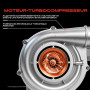 Frankberg turbocompresseur à gaz d'échappement avec joints 038253019C | Compatible avec: Golf IV Variant 1J5, Altea XL 5P5 5P8,